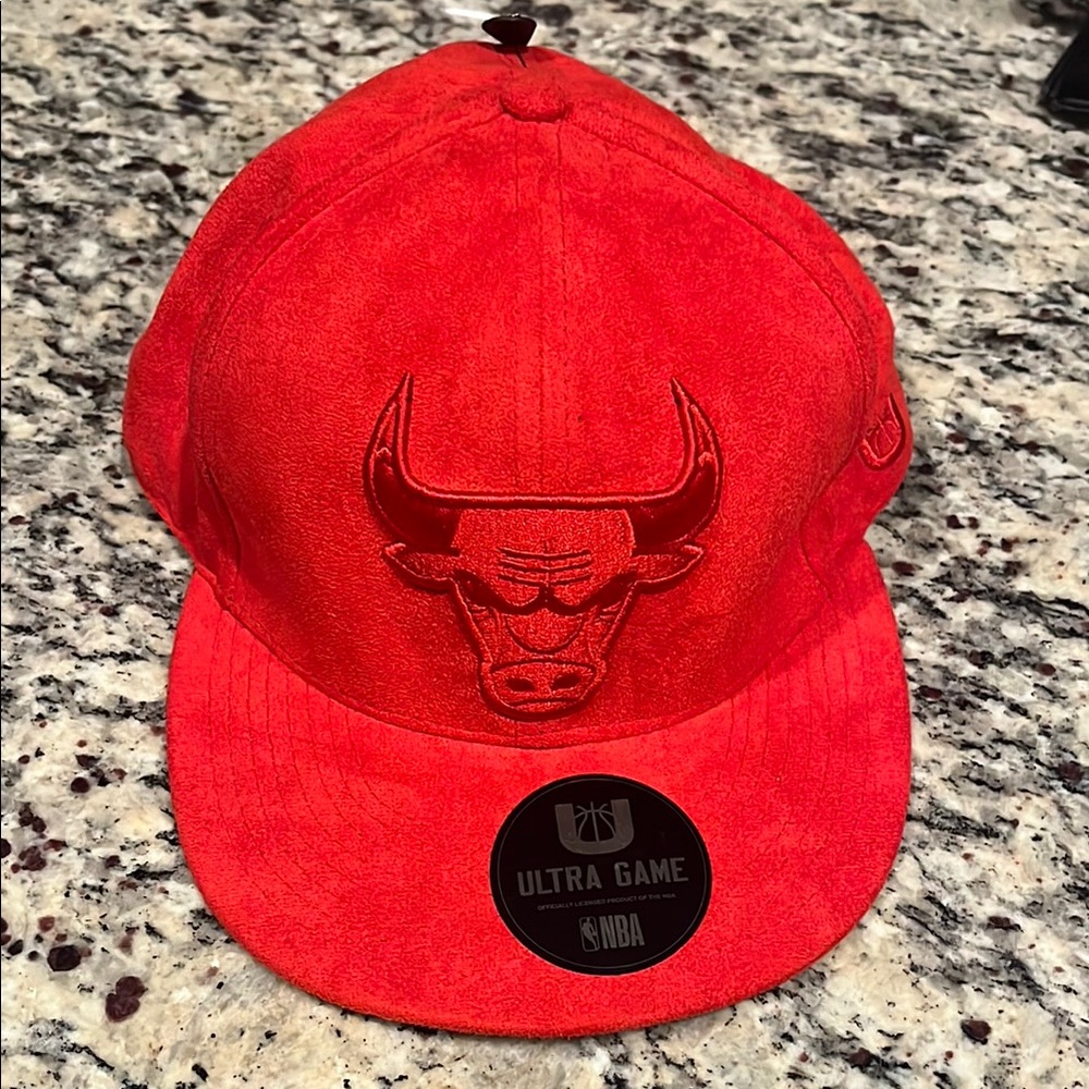 Ultra Game Red NBA Chicago Bulls Baseball Hat